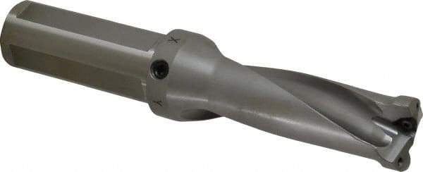 Kennametal - 3-3/4" Max Drill Depth, 2.5xD, 38.1mm Diam, Indexable Insert Drill - 2 Inserts, 1-1/2" Shank Diam, Straight Shank - Americas Industrial Supply