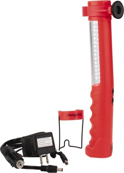 Bayco - 12 VDC & 120 VAC, 1 Watt, Cordless, LED Portable Handheld Work Light - 1 Head, 170 & 200 Lumens, Polymer, 292mm Long x 58mm Wide x 53mm High - Americas Industrial Supply