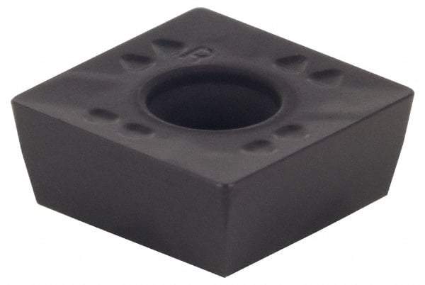 Kennametal - SPET3125 GB2 Grade KCK15 Carbide Milling Insert - TiN/TiCN/Al2O3 Finish, 5/32" Thick, 10mm Inscribed Circle, 0.8mm Corner Radius - Americas Industrial Supply