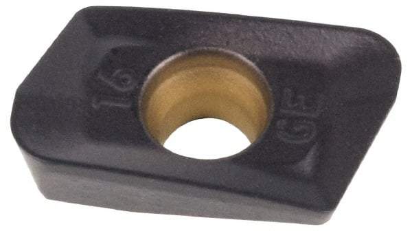 Kennametal - EP1016 Grade KCPK30 Carbide Milling Insert - TiN/TiCN/Al2O3 Finish, 0.1476" Thick, 1.6mm Corner Radius - Americas Industrial Supply