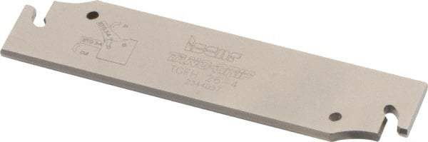 Iscar - 1.0236" Blade Height, 0.1339" Blade Width, 4.3307" OAL, Neutral Cut, Single End Indexable Cut-Off Blade - TGFH Blade, Sumo-Grip, Tang-Grip Series - Americas Industrial Supply