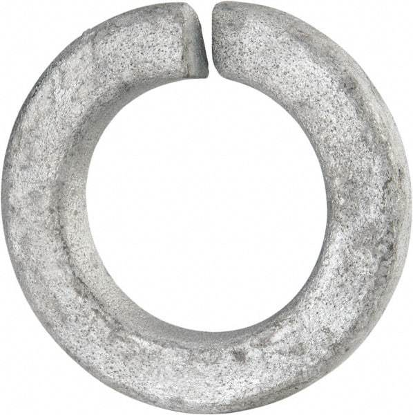Value Collection - 7/8", 0.898" ID, 0.219" Thick Split Lock Washer - Grade 2 Spring Steel, Hot Dipped Galvanized Finish, 0.898" Min ID, 0.914" Max ID, 1.47" Max OD - Americas Industrial Supply