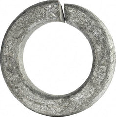 Value Collection - 1-1/8", 1.149" ID, 0.281" Thick Split Lock Washer - Grade 8 Spring Steel, Hot Dipped Galvanized Finish, 1.149" Min ID, 1.173" Max ID, 1.867" Max OD - Americas Industrial Supply