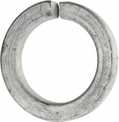 Value Collection - 2", 2.028" ID, 0.422" Thick Split Lock Washer - Grade 8 Spring Steel, Hot Dipped Galvanized Finish, 2.028" Min ID, 2.059" Max ID, 2.956" Max OD - Americas Industrial Supply