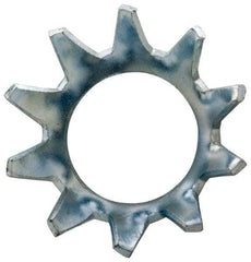 Value Collection - #4 Screw, 0.123" ID, Stainless Steel External Tooth Lock Washer - 0.238" OD, Grade 410 - Americas Industrial Supply