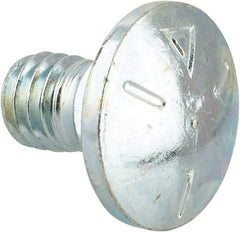 Value Collection - 5/16-18 UNC 1/2" Length Under Head, Standard Square Neck, Carriage Bolt - Grade 5 Steel, Zinc-Plated Finish - Americas Industrial Supply