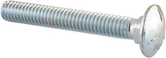 Value Collection - 5/16-18 UNC 2-1/4" Length Under Head, Standard Square Neck, Carriage Bolt - Grade 5 Steel, Zinc-Plated Finish - Americas Industrial Supply