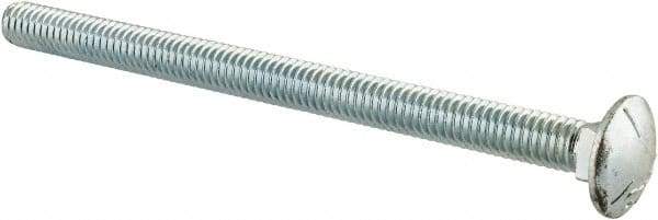 Value Collection - 5/16-18 UNC 4-1/2" Length Under Head, Standard Square Neck, Carriage Bolt - Grade 5 Steel, Zinc-Plated Finish - Americas Industrial Supply