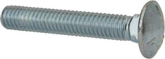 Value Collection - 3/8-16 UNC 2-1/4" Length Under Head, Standard Square Neck, Carriage Bolt - Grade 5 Steel, Zinc-Plated Finish - Americas Industrial Supply