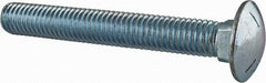 Value Collection - 1/2-13 UNC 3-3/4" Length Under Head, Standard Square Neck, Carriage Bolt - Grade 5 Steel, Zinc-Plated Finish - Americas Industrial Supply