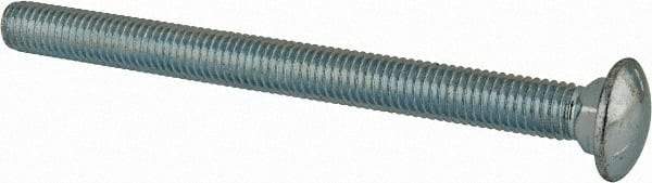 Value Collection - 1/2-13 UNC 6" Length Under Head, Standard Square Neck, Carriage Bolt - Grade 5 Steel, Zinc-Plated Finish - Americas Industrial Supply