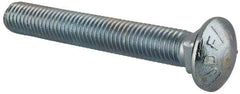 Value Collection - 5/8-11 UNC 4-1/2" Length Under Head, Standard Square Neck, Carriage Bolt - Grade 5 Steel, Zinc-Plated Finish - Americas Industrial Supply