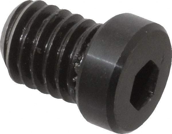 Mitee-Bite - 3/8-16, 1/2" Length, Carbon Steel, Black Oxide Finish, Cam Clamp Screw - 3/16" Drive, Use with Mitee-Bite Fixture Clamps - Americas Industrial Supply
