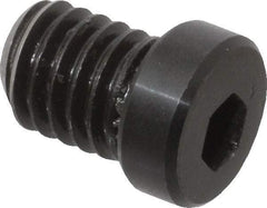 Mitee-Bite - 3/8-16, 1/2" Length, Carbon Steel, Black Oxide Finish, Cam Clamp Screw - 3/16" Drive, Use with Mitee-Bite Fixture Clamps - Americas Industrial Supply