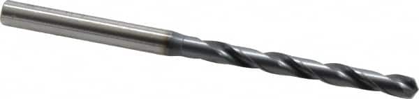 OSG - #7 130° Powdered Metal Jobber Drill - V Finish, Right Hand Cut, Spiral Flute, Straight Shank, 96mm OAL, Standard Point - Americas Industrial Supply