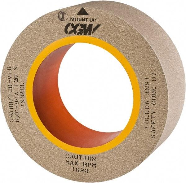 Camel Grinding Wheels - 20" Diam x 12" Hole x 2" Wide Centerless & Cylindrical Grinding Wheel - 80 Grit, Aluminum Oxide, Type 1, Vitrified Bond, No Recess - Americas Industrial Supply