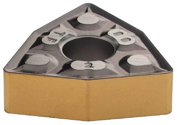 Iscar - WNMG432 TF Grade IC807 Carbide Turning Insert - TiAlN Finish, 80° Trigon, 1/2" Inscr Circle, 3/16" Thick, 1/32" Corner Radius - Americas Industrial Supply