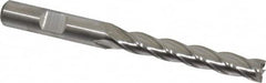 Niagara Cutter - 5/16", 2" LOC, 3/8" Shank Diam, 3-3/4" OAL, 4 Flute, Cobalt Square End Mill - Single End, Uncoated, Spiral Flute, 30° Helix, Centercutting, Right Hand Cut, Right Hand Flute - Americas Industrial Supply