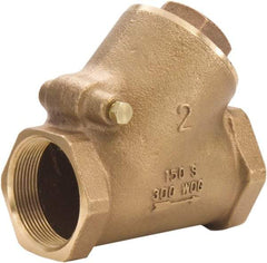 Legend Valve - 2" Lead Free Bronze Check Valve - Y-Pattern, FNPT x FNPT, 300 WOG - Americas Industrial Supply