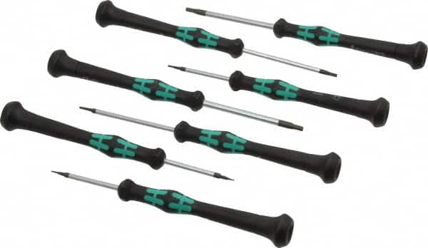 Wera - 7 Piece, 0.7 to 3mm Hex Driver Set - Comes in Cardboard Box - Americas Industrial Supply