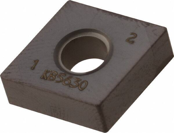 Kennametal - CNGA431 MT Grade KB5630 PCBN Turning Insert - AlTiN Finish, 80° Diamond, 1/2" Inscr Circle, 3/16" Thick, 1/64" Corner Radius - Americas Industrial Supply