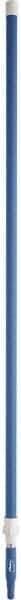 Vikan - 115 x 1-1/4" Aluminum Squeegee Handle - European Threaded Connection, Blue, Telescoping - Americas Industrial Supply