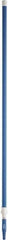 Vikan - 115 x 1-1/4" Aluminum Squeegee Handle - European Threaded Connection, Blue, Telescoping - Americas Industrial Supply