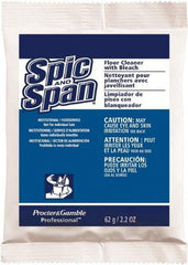 Spic & Span - Packet Cleaner - Use on Ceramic Tile, Laminate Surfaces, Linoleum, Quarry Tile, Cement, Concrete, Vinyl Tile, Terra Cotta, Terrazzo, Vinyl Composite Tile (VCT) - Americas Industrial Supply