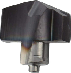 Iscar - Series ICM, 10.39mm Diam Grade IC908 140° Replaceable Drill Tip - Carbide, TiAlN Finish, 10 Seat Size - Americas Industrial Supply