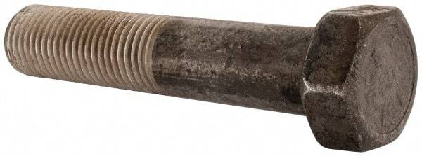 Value Collection - 2 - 4-1/2 UNC, 10" Length Under Head Hex Head Cap Screw - Partially Threaded, Grade 8 Alloy Steel, Uncoated, 3" Hex - Americas Industrial Supply