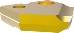 Allied Machine and Engineering - 5/8" Diam x 1/8" Thick, Seat Code 0, 90° Included Angle Spade Drill Insert - TiN Coated, Cobalt, Grade Super Cobalt, Series T-A - Americas Industrial Supply