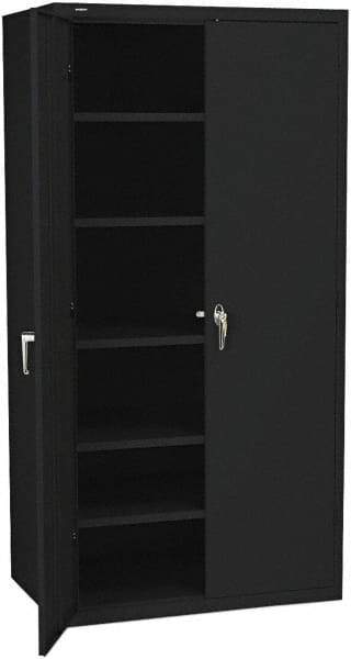 Hon - 5 Shelf Locking Storage Cabinet - Steel, 36" Wide x 18" Deep x 71-1/2" High - Americas Industrial Supply