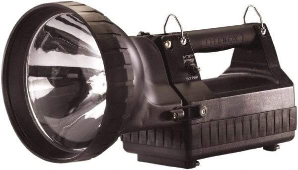 Streamlight - Xenon Bulb, 3,350 Lumens, Spotlight/Lantern Flashlight - Black Plastic Body, 1 12V Battery Included - Americas Industrial Supply