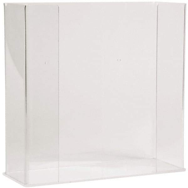 PRO-SAFE - Table and Wall Mount Disposable Glove Dispenser - 10-3/8 Inch Wide x 3-3/4 Inch Deep x 10-1/4 Inch High, Clear - Americas Industrial Supply