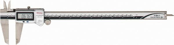 Mitutoyo - 0 to 300mm Range, 0.01mm Resolution, IP67 Electronic Caliper - Stainless Steel with 64mm Stainless Steel Jaws, 0.03mm Accuracy - Americas Industrial Supply