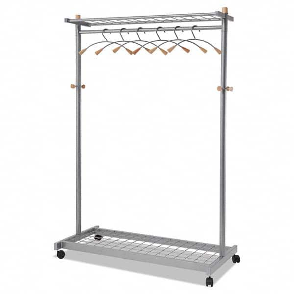 Alba - Coat Racks, Hooks & Shelving Type: Floor Rack Number of Hooks: 6 - Americas Industrial Supply