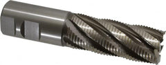 Hertel - 1-1/4" Diam, Fine Pitch, 3" LOC, 6 Flute Cobalt Roughing Square End Mill - Uncoated, 5-1/2" OAL, 1-1/4" Shank Diam, Single End, 30° Helix - Americas Industrial Supply