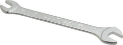 Facom - 4mm x 5mm Stubby Open End Wrench - 2-9/32" OAL, Double End, Satin Finish, 15° Head Angle - Americas Industrial Supply