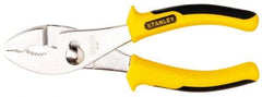 Stanley - 6-5/8" OAL, 1-27/64" Jaw Length, Slip Joint Pliers - 2 Positions, Serrated Jaw, Slip Joint Head, Slip Joint Plier Tool, Serrated Pipe Jaw - Americas Industrial Supply