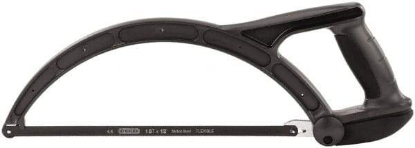 Stanley - 12" Hacksaw - 4" Throat Depth, High Impact Polypropylene Handle, Closed Grip Handle - Americas Industrial Supply