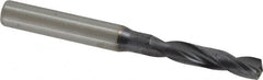 Kennametal - 1/4" 140° Spiral Flute Solid Carbide Screw Machine Drill Bit - Americas Industrial Supply