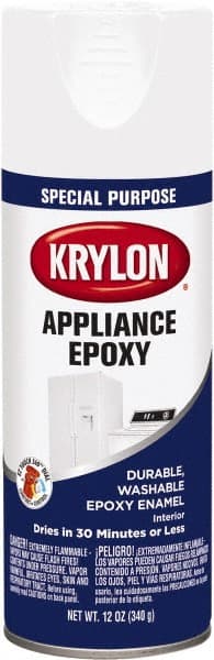 Krylon - Appliance White, Gloss, Epoxy Spray Paint - Exact Industrial Supply