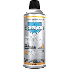 Sprayon - 16 Ounce Aerosol Can, Clear, Heavy-Duty Mold Release - Silicone Composition - Americas Industrial Supply