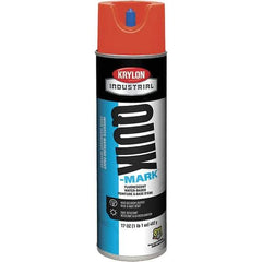 Krylon - 20 fl oz Red Marking Paint - 50 to 60 Sq Ft Coverage, Water-Based Formula - Americas Industrial Supply