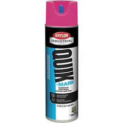 Krylon - 20 fl oz Pink Marking Paint - 50 to 60 Sq Ft Coverage, Water-Based Formula - Americas Industrial Supply