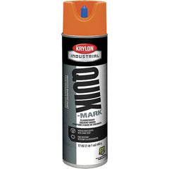 Krylon - 20 fl oz Orange Marking Paint - 50 to 60 Sq Ft Coverage, Solvent-Based Formula - Americas Industrial Supply