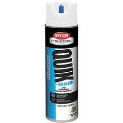 Krylon - 20 fl oz White Marking Paint - 50 to 60 Sq Ft Coverage, Water-Based Formula - Americas Industrial Supply