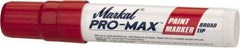 Markal - Red Paint Marker - Broad Tip, Alcohol Base Ink - Americas Industrial Supply