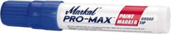 Markal - Blue Paint Marker - Broad Tip, Alcohol Base Ink - Americas Industrial Supply