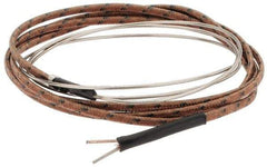 Thermo Electric - 0 to 1600°F, J Flexible, Thermocouple Probe - 3 Ft. Cable Length, Stripped Ends, 25 Inch Probe Sheath Length, 3 Sec Response Time - Americas Industrial Supply